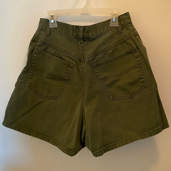 Army green jean shorts by Easy Wear. Size 7 - Picture 2 of 2